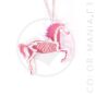 Collier Licorne Squelette Transparent Irisé | Color-Mania