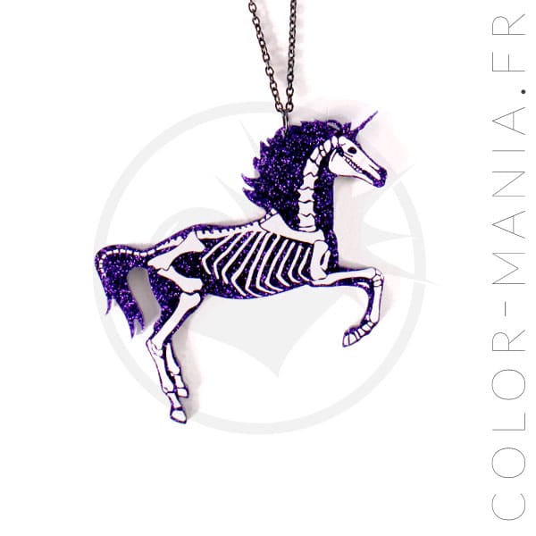 Collier Licorne Soul-Cats – Pendentif Mignon Avec Ou Sans Boucles D'oreilles Assorties – Acier Inoxydable – Longueur Réglable