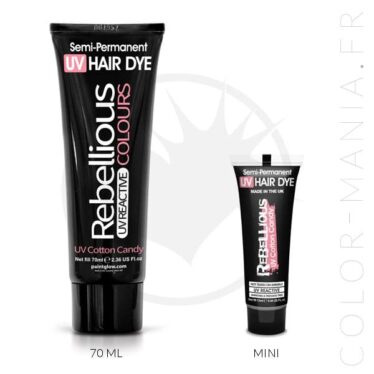 Coloration Cheveux Rose UV Cotton Candy - Rebellious | Color-Mania