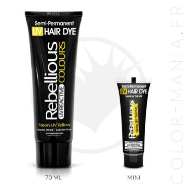 Coloration Cheveux Jaune Neon UV Yellow - Rebellious | Color-Mania
