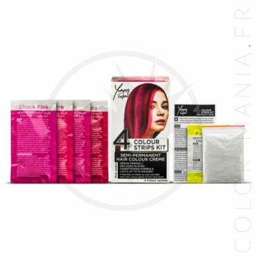 Kit 4 Colorations Mèches Ombré Rose - Yummy Colour | Color-Mania.fr