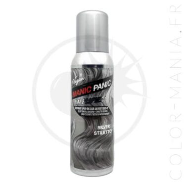Spray argenté coloration temporaire Silver Stiletto Manic Panic