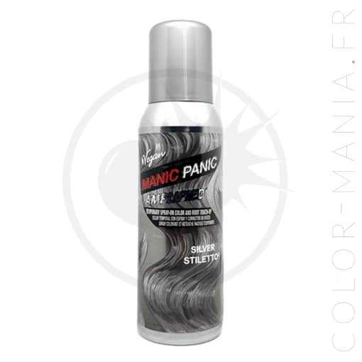 Spray argenté coloration temporaire Silver Stiletto Manic Panic