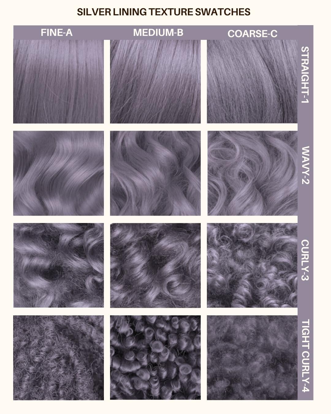 Coloration Cheveux Gris Argenté Silver Lining - Lunar Tides - nuancier textures de cheveux | Color-Mania