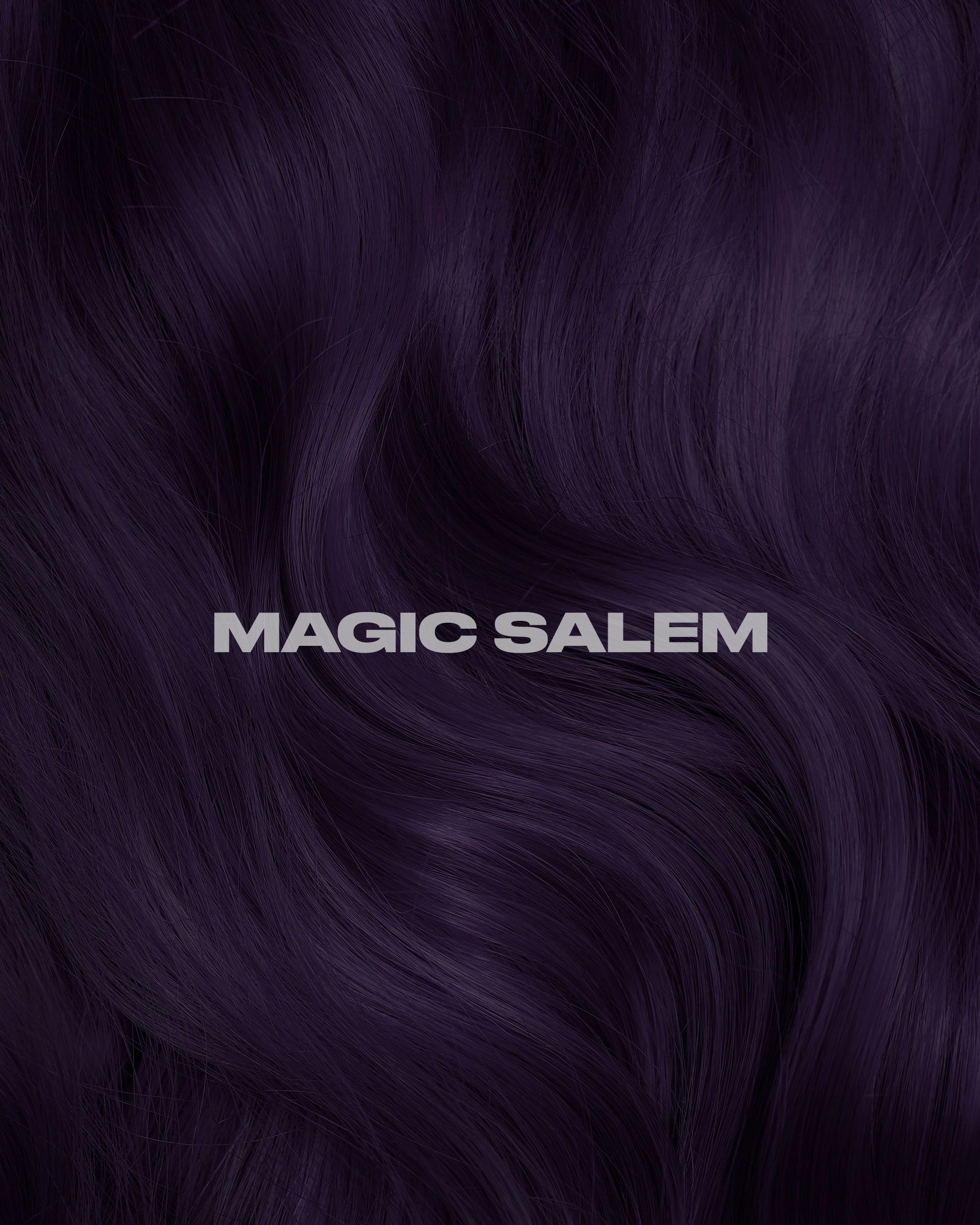 Coloration Cheveux Noir Violet Magic Salem - Lunar Tides - rendu sur cheveux noir violet | Color-Mania
