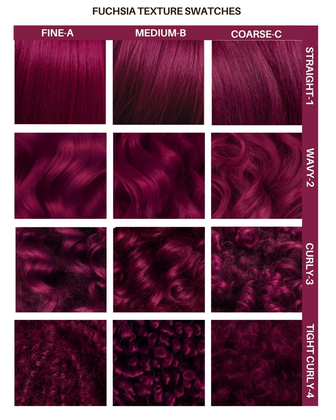 Coloration Cheveux Rose Fuchsia Pink - Lunar Tides - nuancier textures de cheveux | Color-Mania
