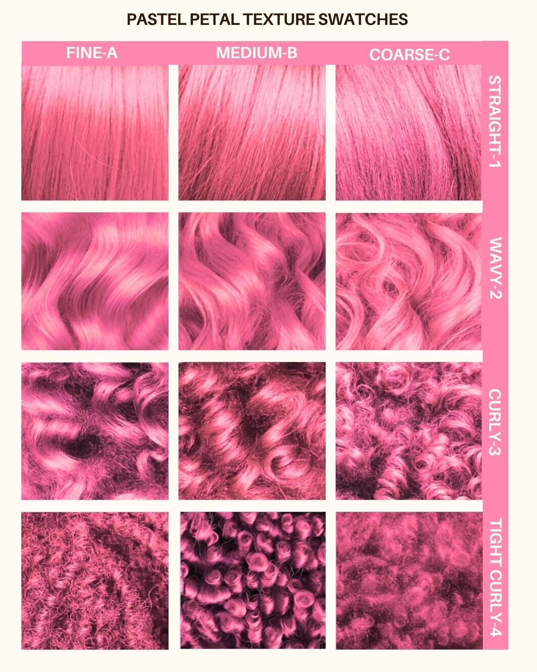 Coloration Cheveux Rose Pastel Petal Pink - Lunar Tides - nuancier textures de cheveux | Color-Mania