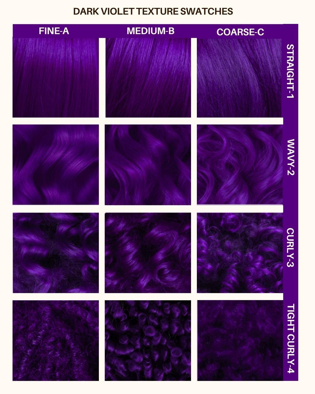 Coloration Cheveux Violet Foncé Dark Violet - Lunar Tides - nuancier textures de cheveux | Color-Mania