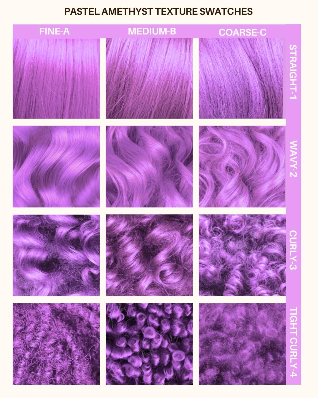 Coloration Cheveux Violet Pastel Amethyst Purple - Lunar Tides - nuancier textures de cheveux | Color-Mania