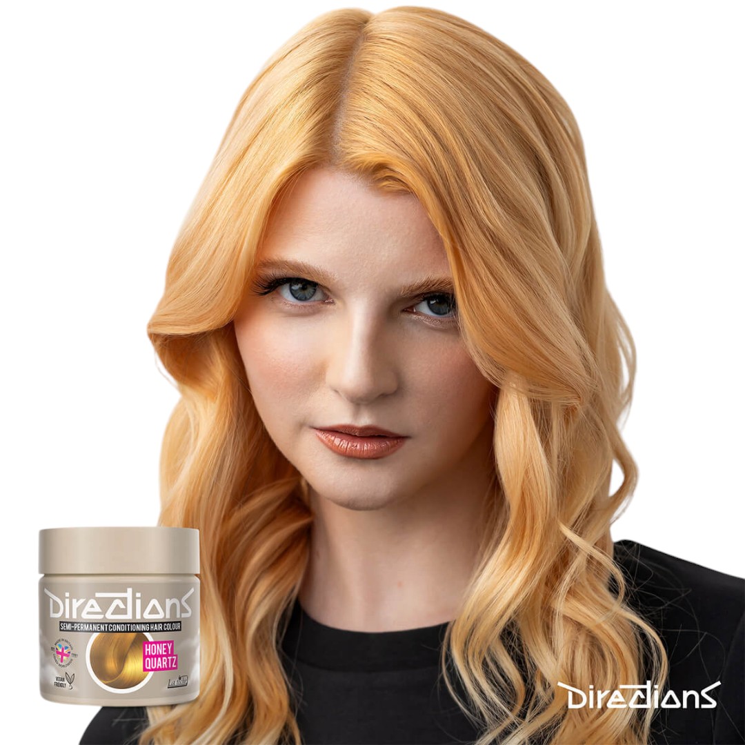 Rendu sur cheveux - Coloration Cheveux Blond Miel Honey Quartz - Directions | Color-Mania