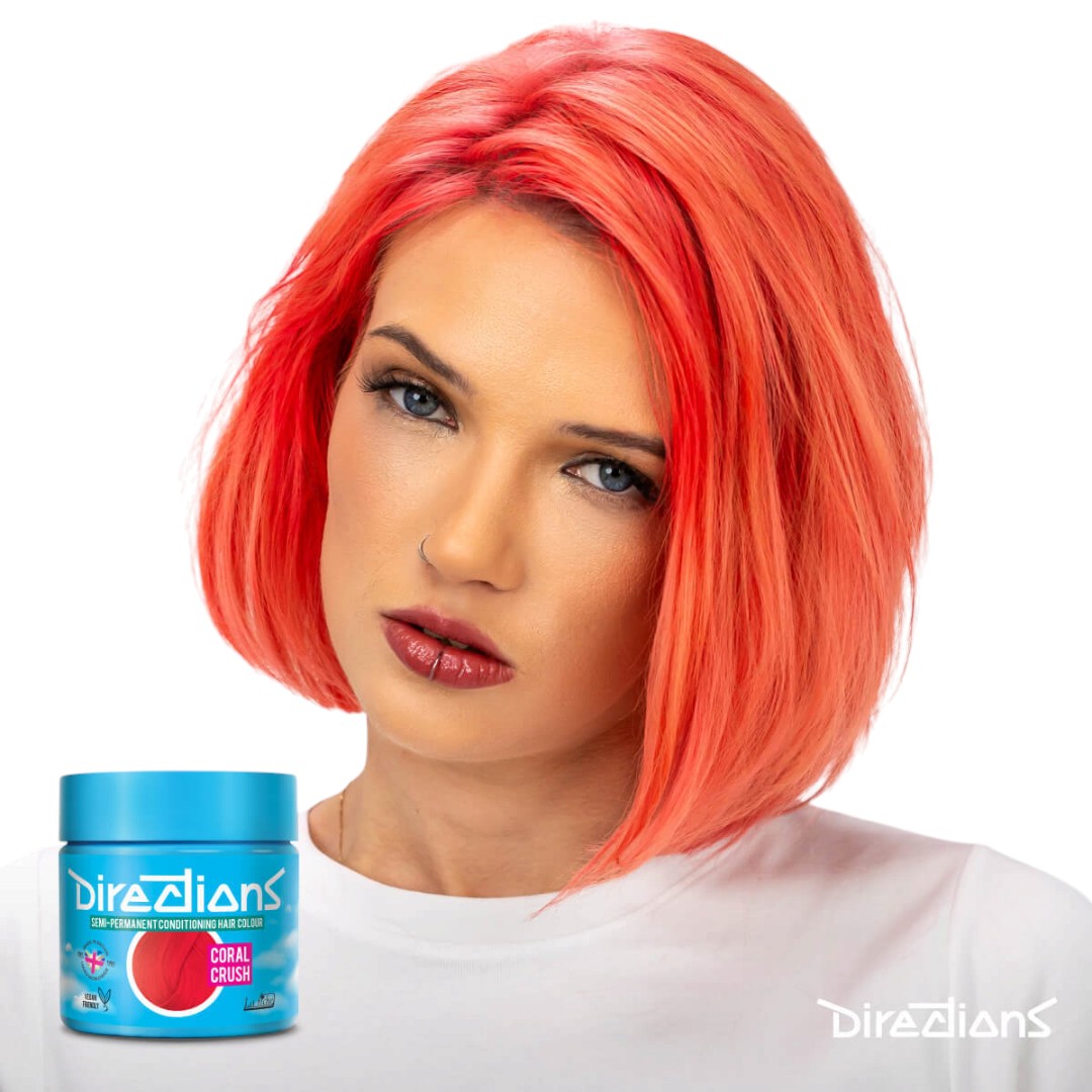 Rendu sur cheveux - Coloration Cheveux Corail Coral Crush - Directions | Color-Mania